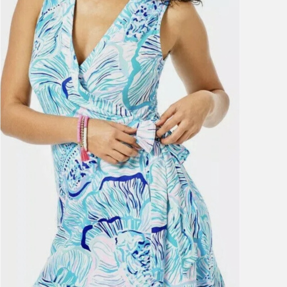 Host pick!! 🎉🎉 Lilly Pulitzer Bermuda blue rilla romper dress NWT S